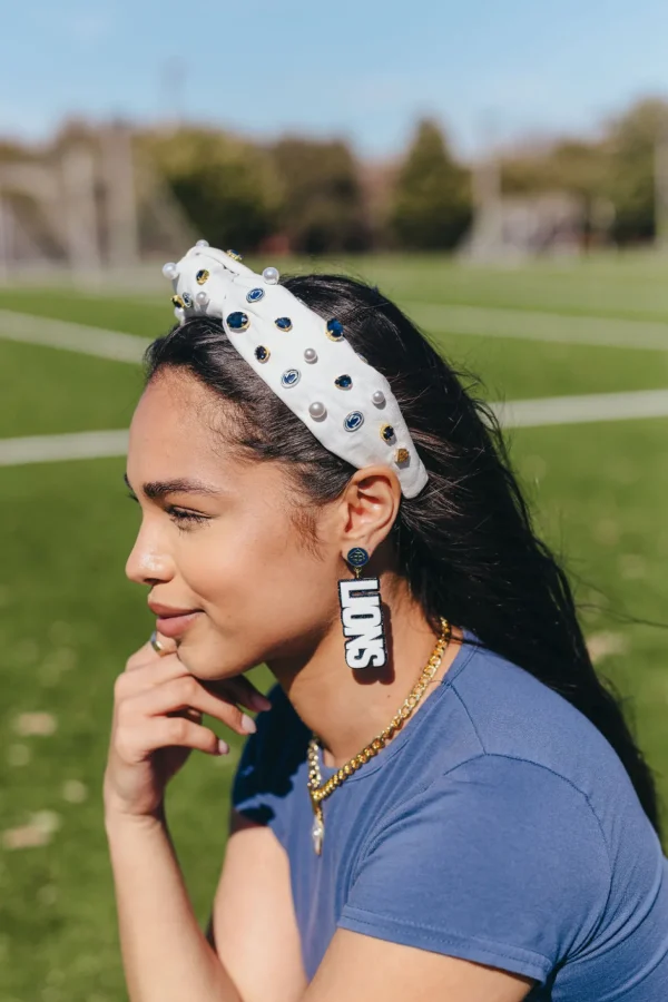 Penn State White Logo Headband-Brianna Cannon Hot