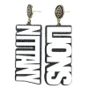Penn State White NITTANY LIONS Earrings-Brianna Cannon Outlet