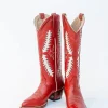 Petite Paloma Finnley Boot - Red/Bone-Brianna Cannon New