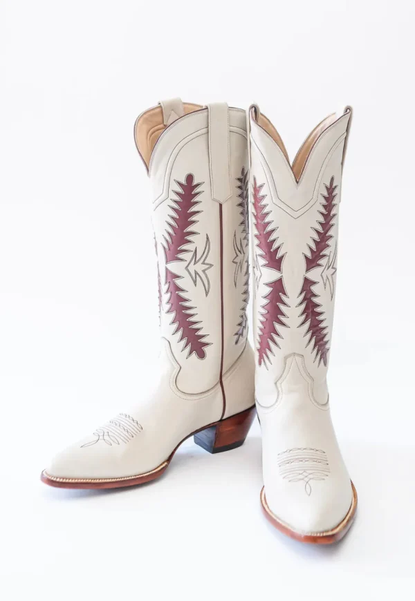 Petite Paloma Finnley Boot - Bone/Maroon-Brianna Cannon Online