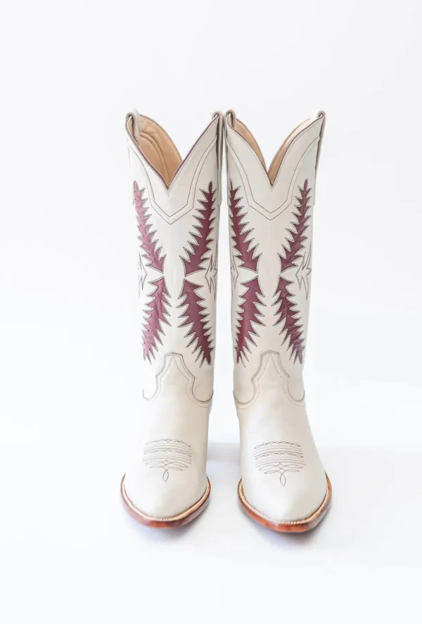 Petite Paloma Finnley Boot - Bone/Maroon-Brianna Cannon Online