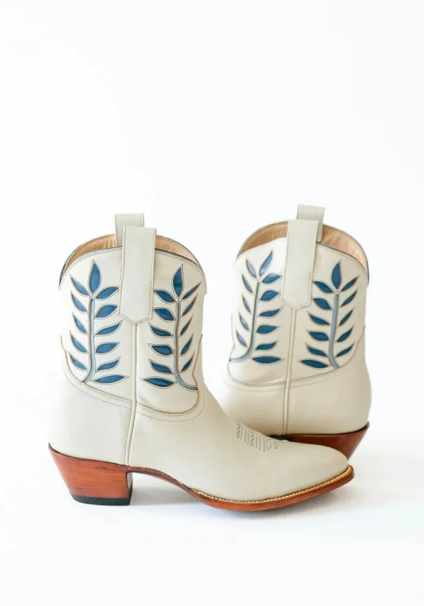 Petite Paloma Hadley Boot - Bone/Blue-Brianna Cannon New