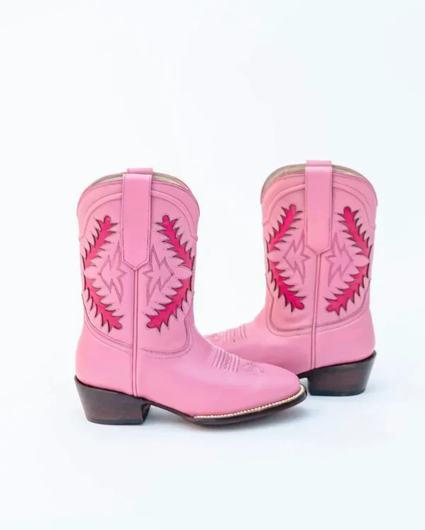 Petite Paloma Little Miss Finnley Boot (Child Size)- Pink/Hot Pink-Brianna Cannon New