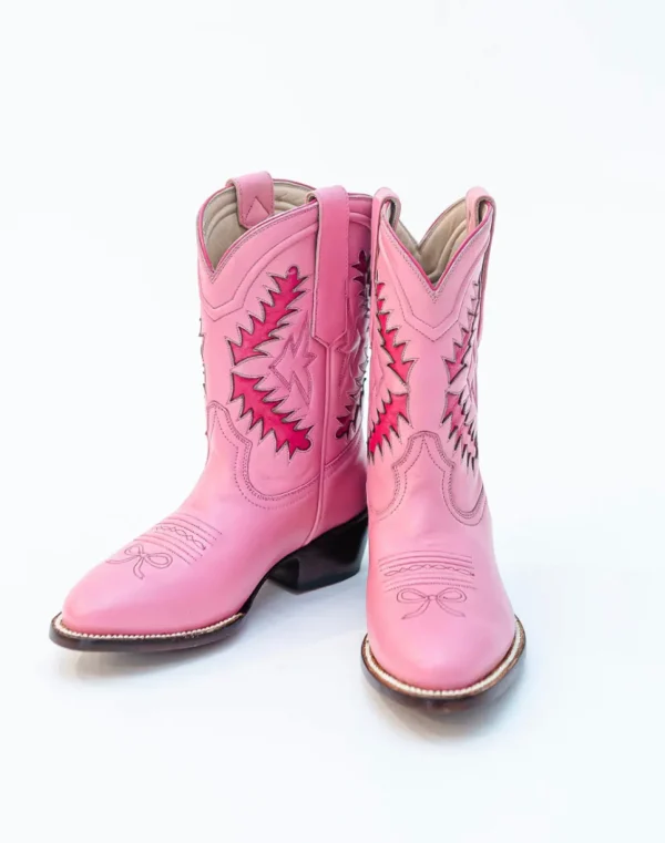 Petite Paloma Little Miss Finnley Boot (Child Size)- Pink/Hot Pink-Brianna Cannon New