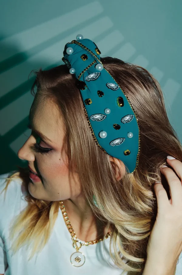Philadelphia Eagles Green Logo Headband-Brianna Cannon Fashion