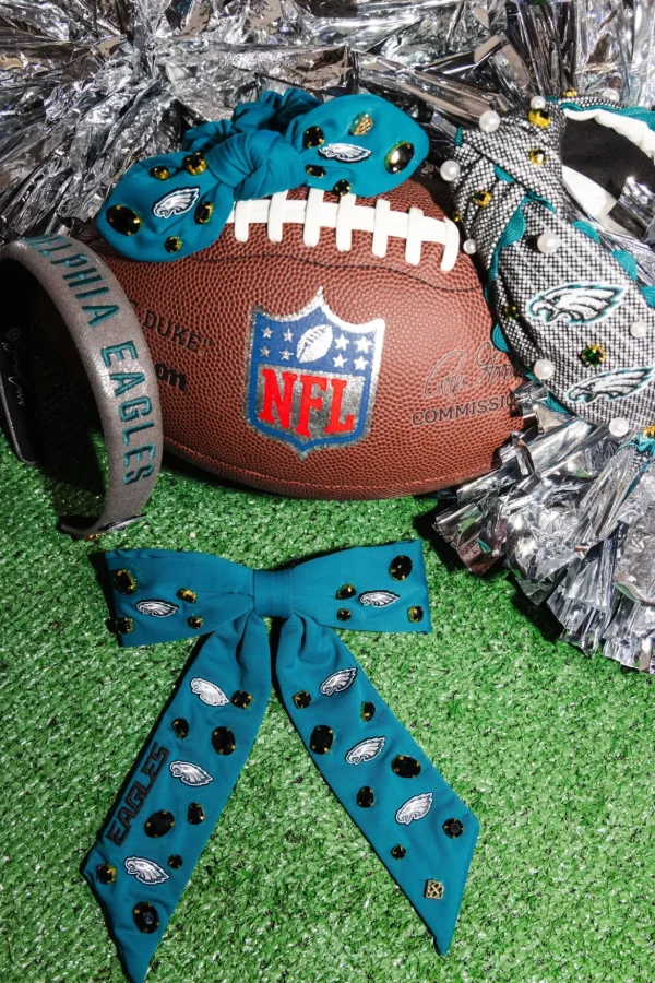 Philadelphia Eagles Thin Embroidered Headband-Brianna Cannon Hot