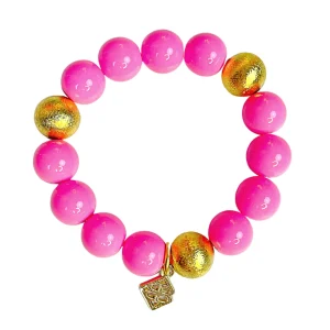 Pink Beaded Brianna Bracelet-Brianna Cannon Online