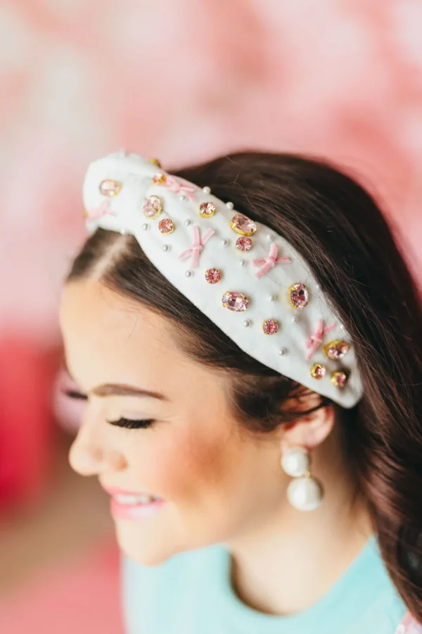 Pink Bow Headband-Brianna Cannon Best