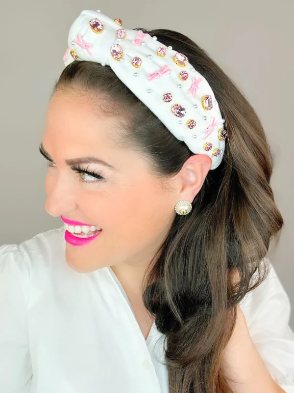 Pink Bow Headband-Brianna Cannon Best