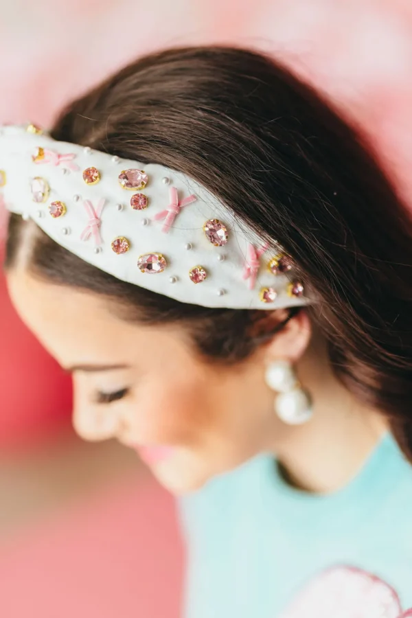 Pink Bow Headband-Brianna Cannon Best