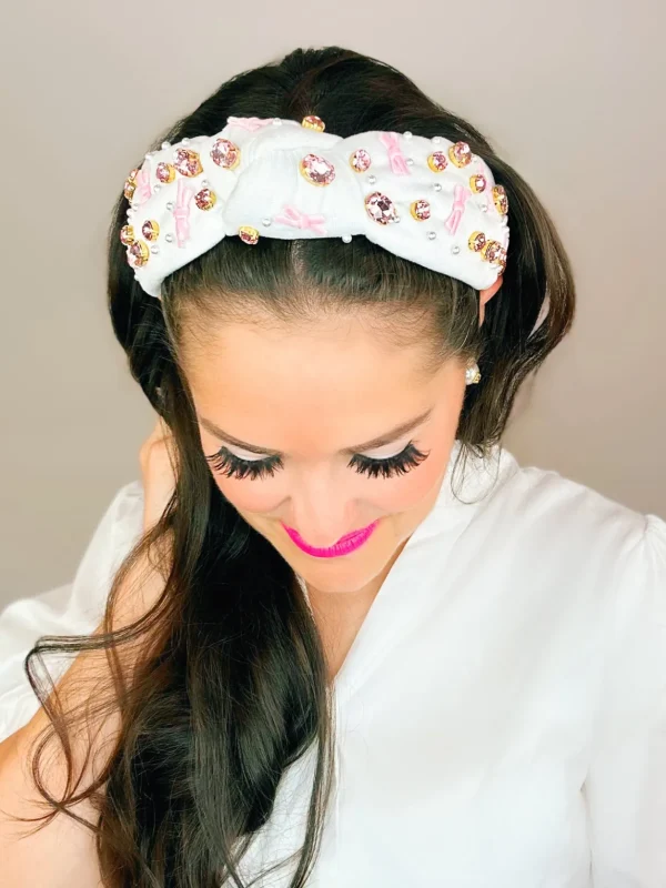 Pink Bow Headband-Brianna Cannon Best