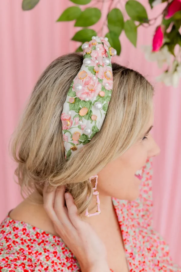 Pink Enamel Bamboo Earrings-Brianna Cannon Fashion