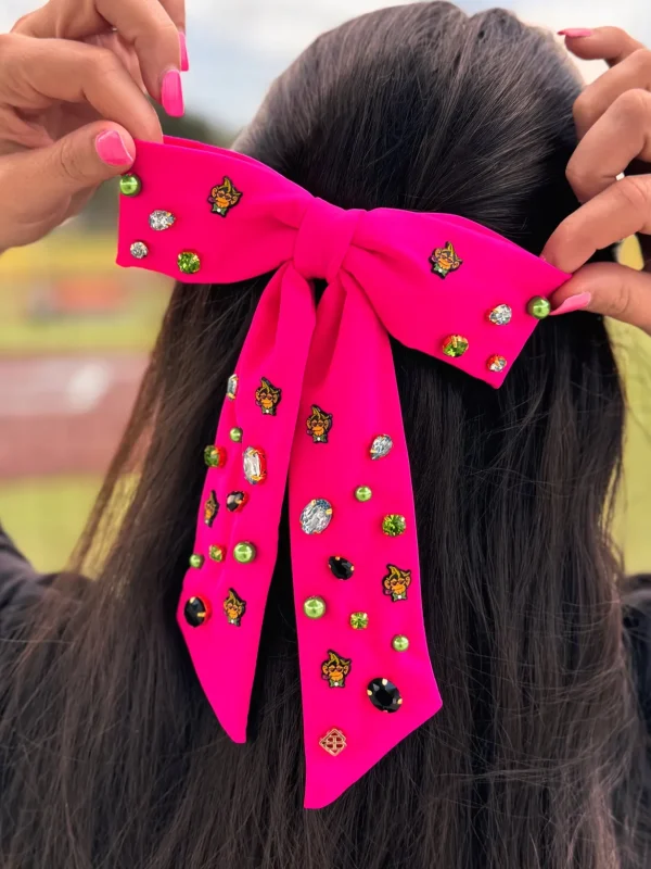 Pink Party Animals Bow Barrette-Brianna Cannon Fashion