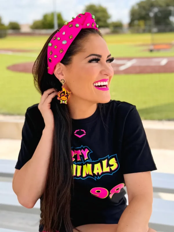 Pink Party Animals Logo Headband-Brianna Cannon Best