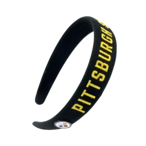 Pittsburgh Steelers Thin Embroidered Headband-Brianna Cannon Clearance