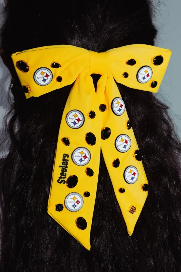 Pittsburgh Steelers Yellow Bow Barrette-Brianna Cannon Hot