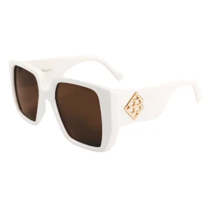 Pure White BC Square Sunglasses with Polarized Lenses-Brianna Cannon Discount