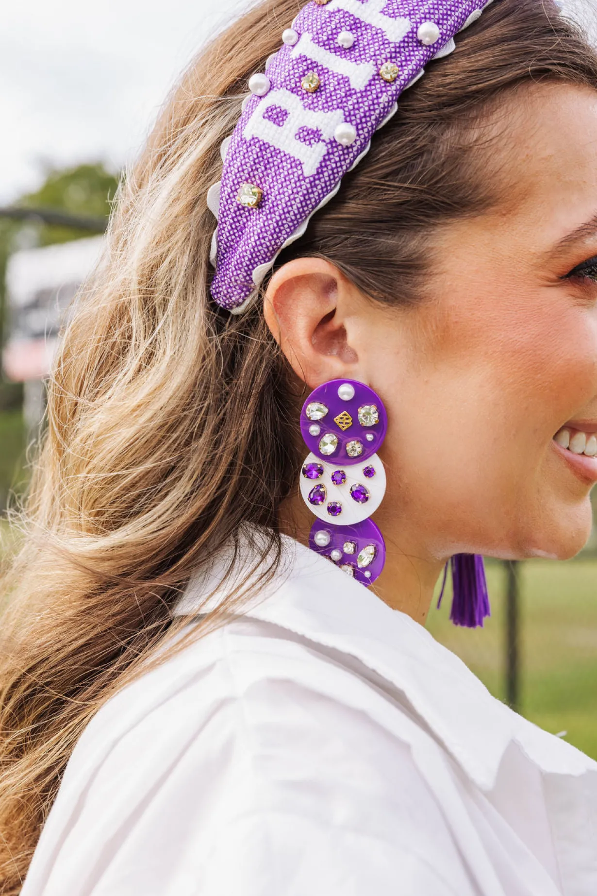 purple_and_white_triple_d_1.webp Purple and White Triple Dot Earrings-Brianna Cannon Online
