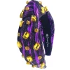 Purple Tiger Stripe Headband with Yellow Crystals-Brianna Cannon Discount