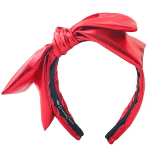 Red Metallic Side Bow Headband-Brianna Cannon Sale