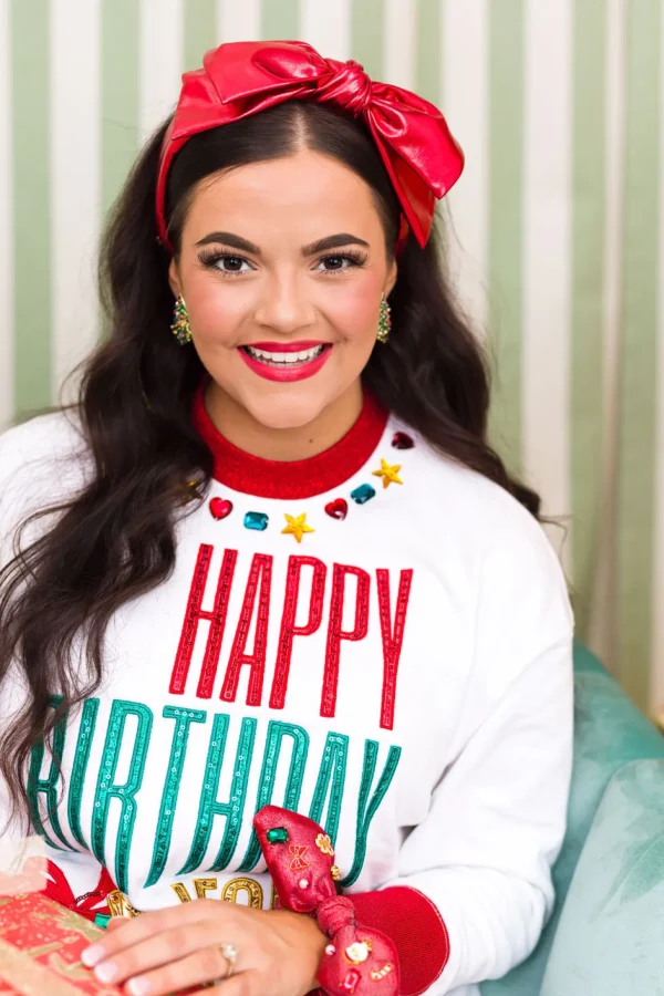 Red Metallic Side Bow Headband-Brianna Cannon Sale