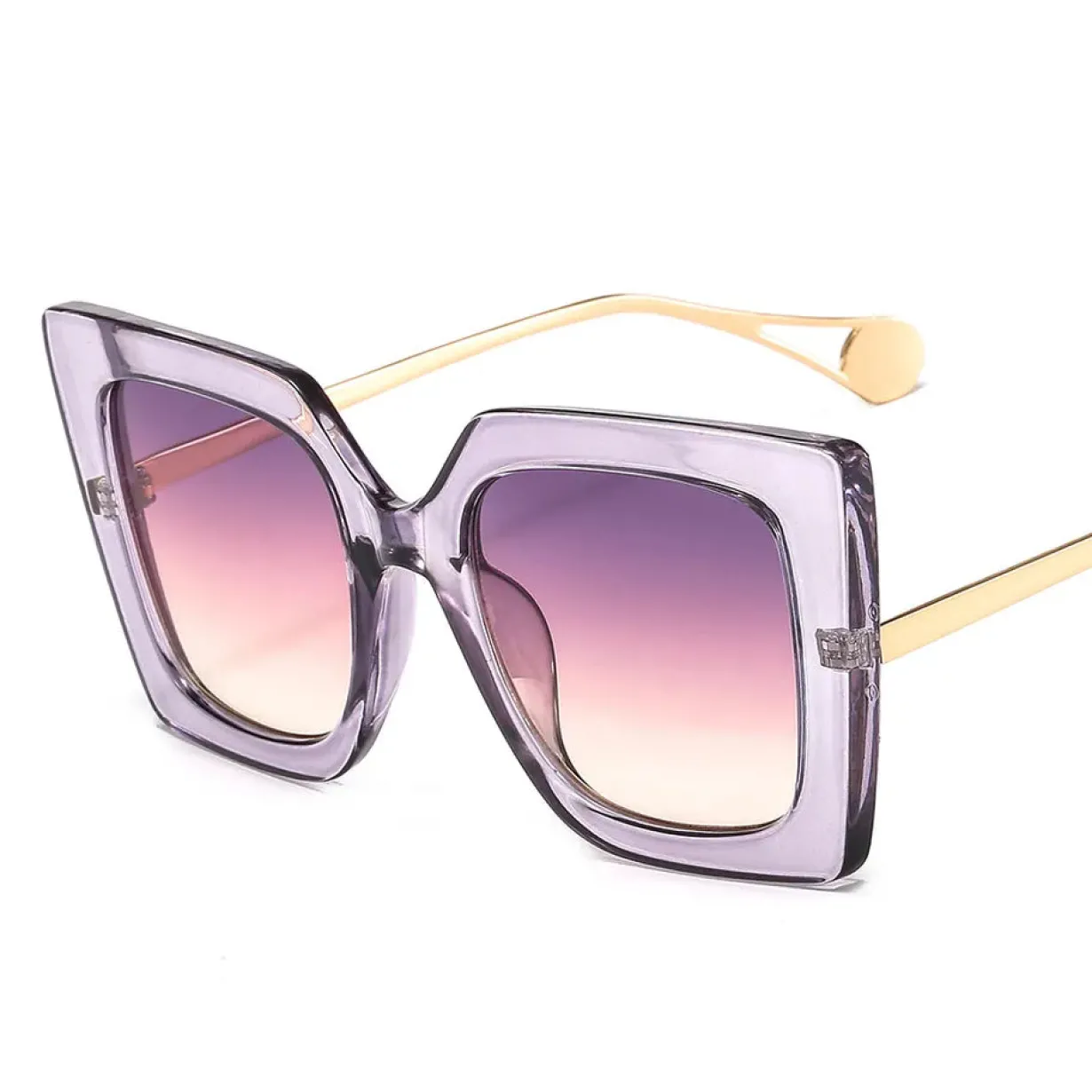retro_lavender_square_fra_0.webp Retro Lavender Square Frame BC Sunglasses-Brianna Cannon New