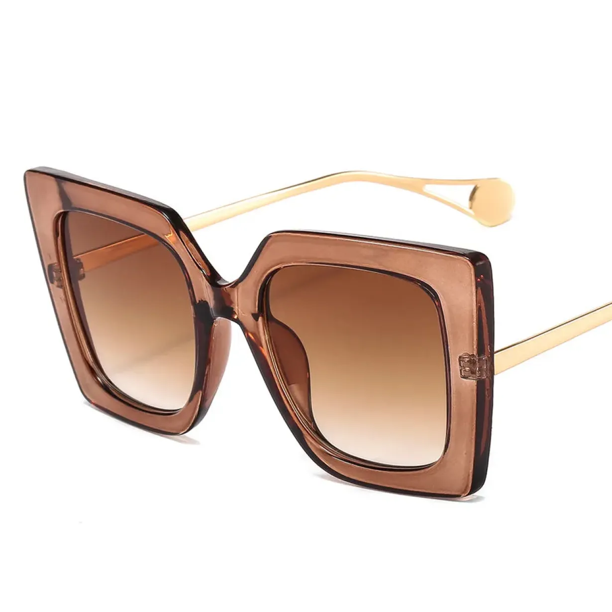 retro_tan_square_frame_bc_0.webp Retro Tan Square Frame BC Sunglasses-Brianna Cannon Hot