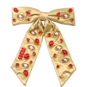 San Francisco 49ers Gold Bow Barrette-Brianna Cannon Hot