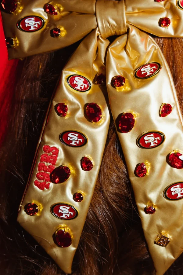 San Francisco 49ers Gold Bow Barrette-Brianna Cannon Hot