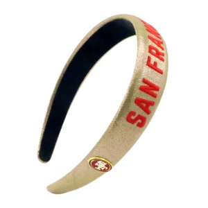 San Francisco 49ers Thin Embroidered Headband-Brianna Cannon Fashion