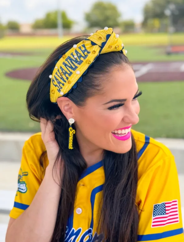 SAVANNAH BANANAS Cross Stitch Headband-Brianna Cannon Hot