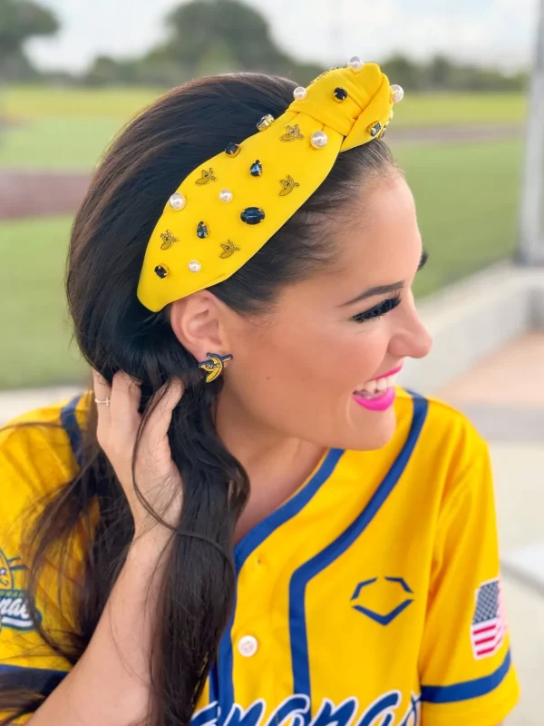 Savannah Bananas Logo Stud Earrings-Brianna Cannon Clearance