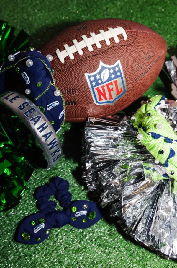 Seattle Seahawks Thin Embroidered Headband-Brianna Cannon Online