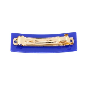 SMU Blue MUSTANGS Rectangle Barrette Clip-Brianna Cannon Outlet