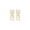 SMU Pavé Rhinestone Stud Earrings-Brianna Cannon Fashion