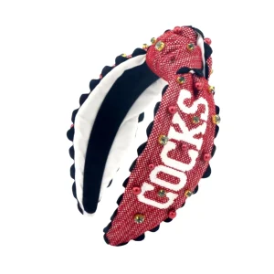 South Carolina Adult Size COCKS Cross Stitch Headband-Brianna Cannon Clearance