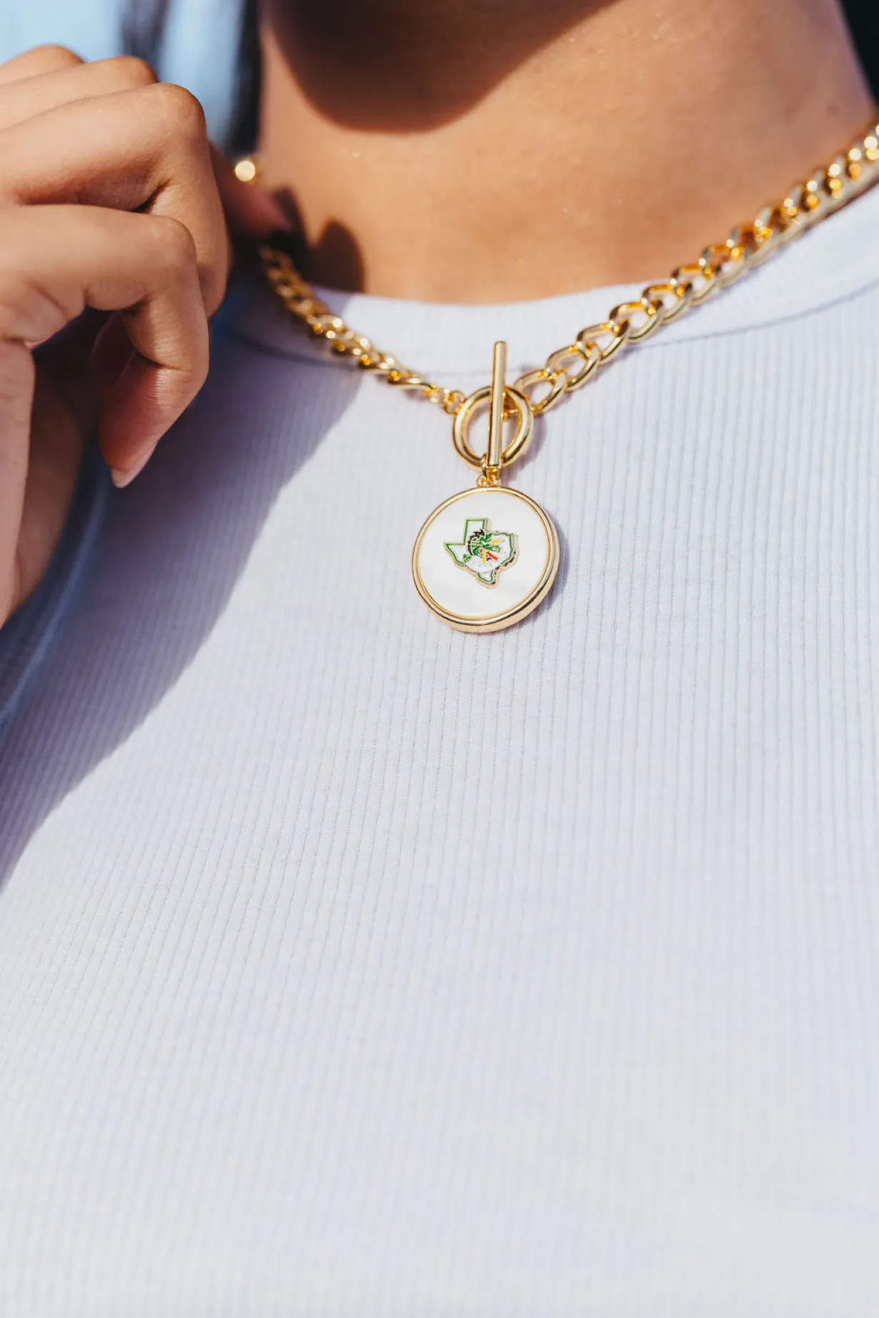 southlake_carroll_logo_ne_2.webp Southlake Carroll Logo Necklace-Brianna Cannon Online