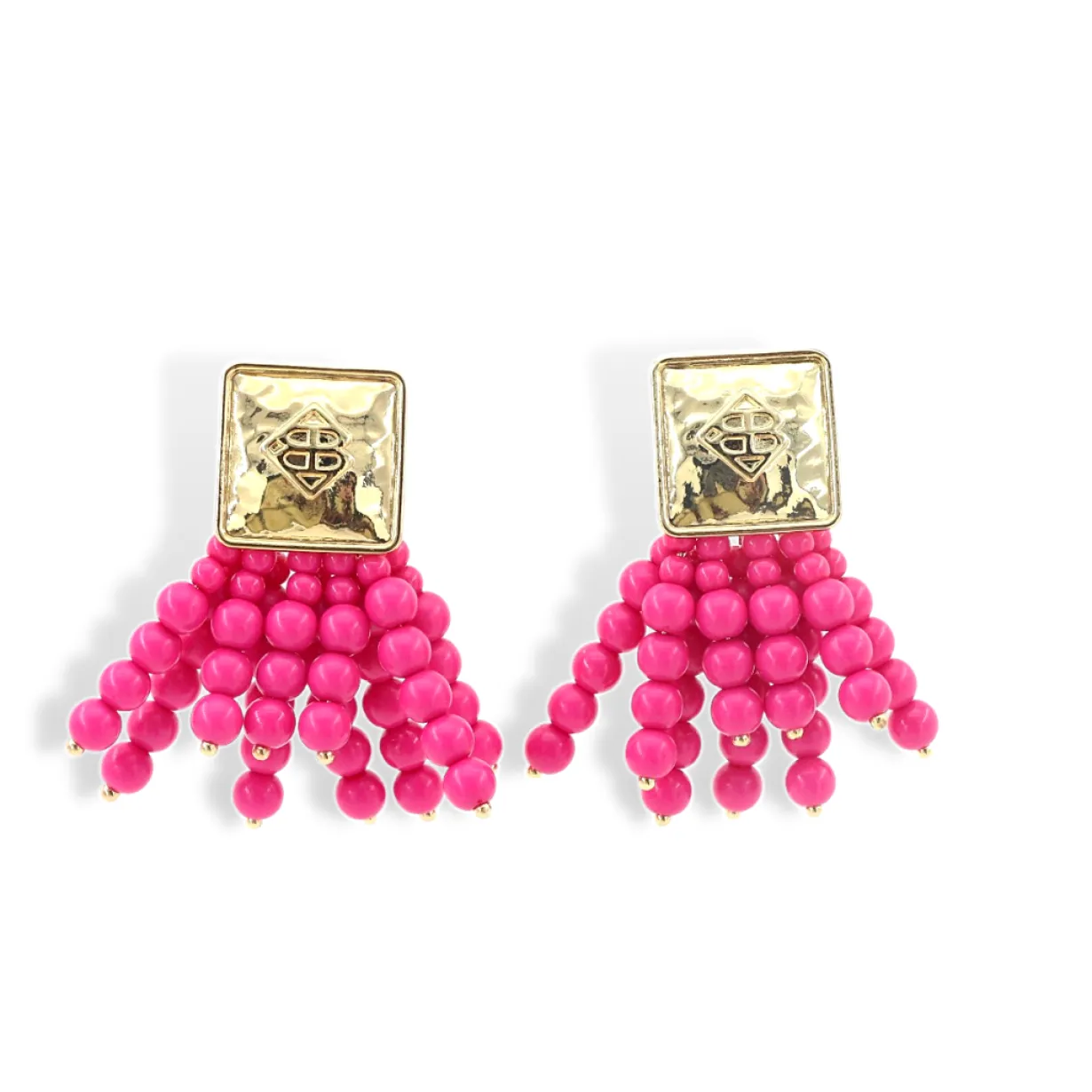 square_bc_icon_pink_beade_0.webp Square BC Icon Pink Beaded Earrings-Brianna Cannon Online