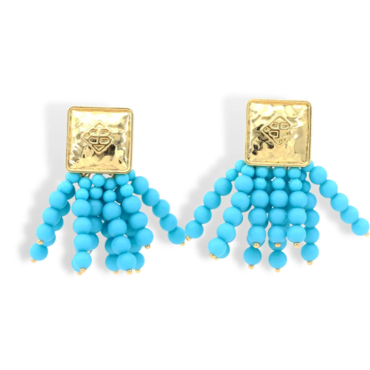 square_bc_icon_turquoise__0.webp Square BC Icon Turquoise Blue Beaded Earrings-Brianna Cannon Discount