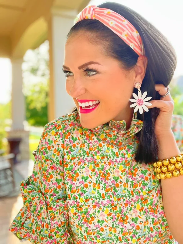 Summer 2021 - Large Darling Daisy Earrings-Brianna Cannon Outlet