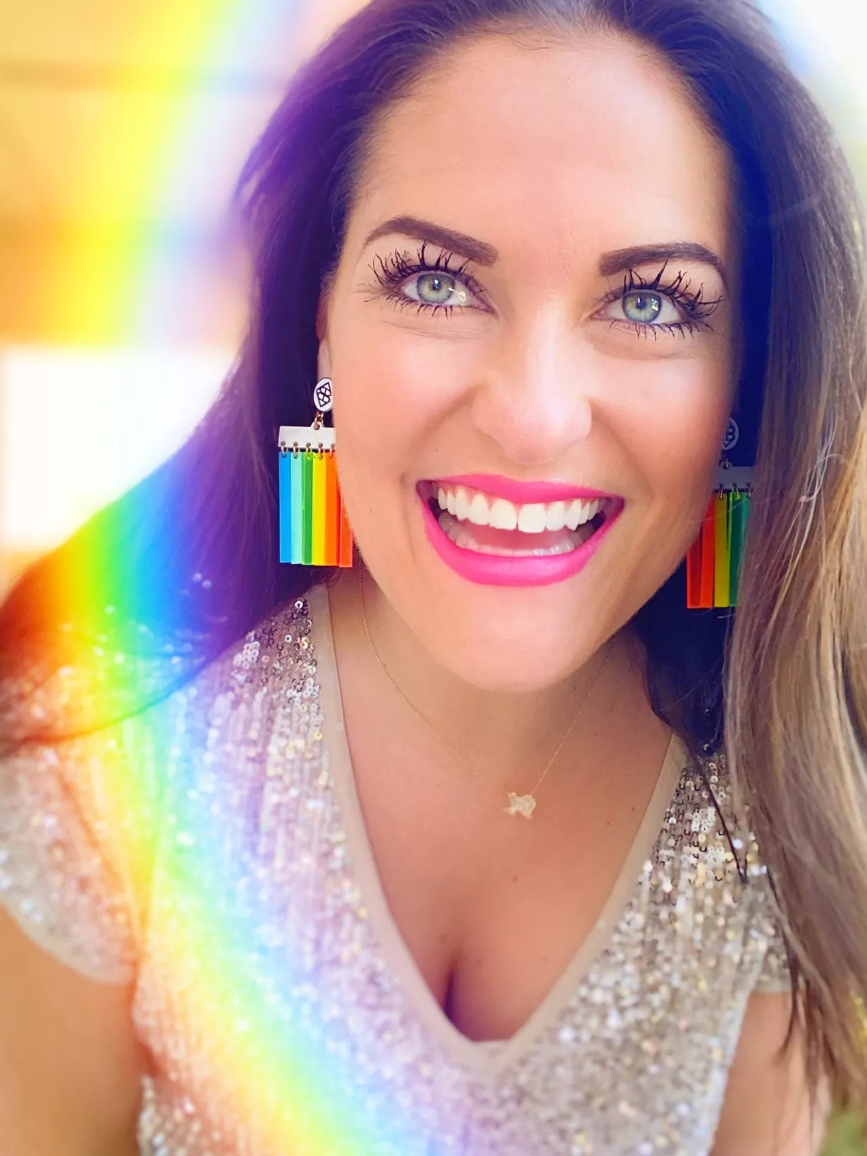summer___mod_rainbow_logo_2.webp Summer 2020 - Mod Rainbow Logo Earrings-Brianna Cannon Hot