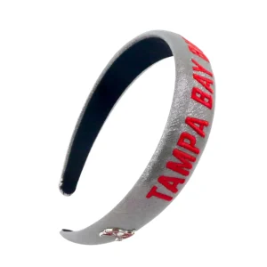 Tampa Bay Buccaneers Thin Embroidered Headband-Brianna Cannon Clearance