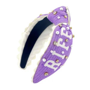 TCU Adult Size RIFF RAM Cross Stitch Headband-Brianna Cannon Best