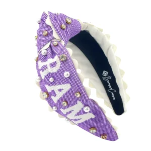TCU Adult Size RIFF RAM Cross Stitch Headband-Brianna Cannon Best