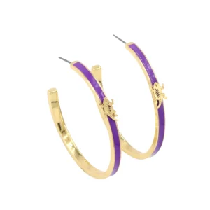 TCU Logo Hoop Earrings-Brianna Cannon Hot