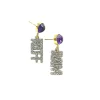 TCU Mini Silver Glitter RIFF RAM Earrings-Brianna Cannon Hot