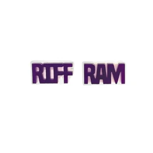 TCU Purple and White RIFF RAM Studs-Brianna Cannon Hot