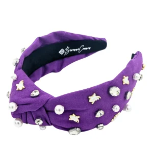 TCU Purple Logo Headband-Brianna Cannon Online