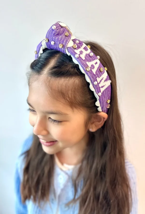 TCU RIFF RAM Child Cross Stitch Headband-Brianna Cannon Hot