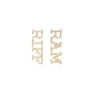 TCU RIFF RAM Pavé Rhinestone Stud Earrings-Brianna Cannon Outlet